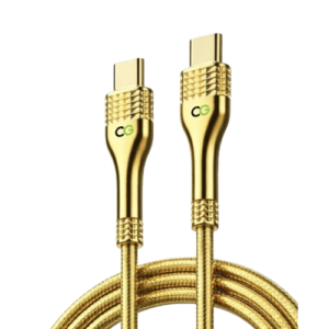 Data Cable 100W Gold USB C to USB C 2M long – CG652C