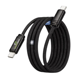 Data Cable Magenetic Coil 240W USB C to USB C , Color Black - CGX02